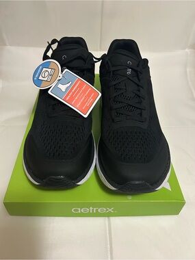 Aetrex Chase Black AP900 Men’s Sneakers – 
US 10.5 | new with box and tags